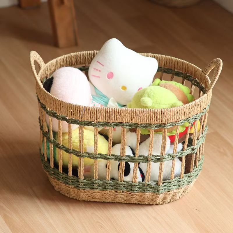 Decorative Basket made of Woven Natural Material | Kelmera