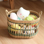 Decorative Basket made of Woven Natural Material | Kelmera