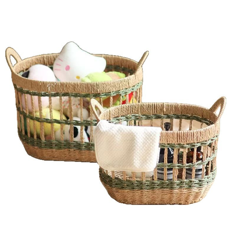 Decorative Basket made of Woven Natural Material | Kelmera