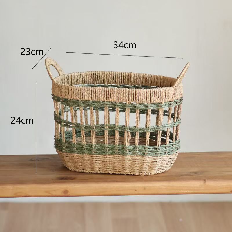 Decorative Basket made of Woven Natural Material | Kelmera
