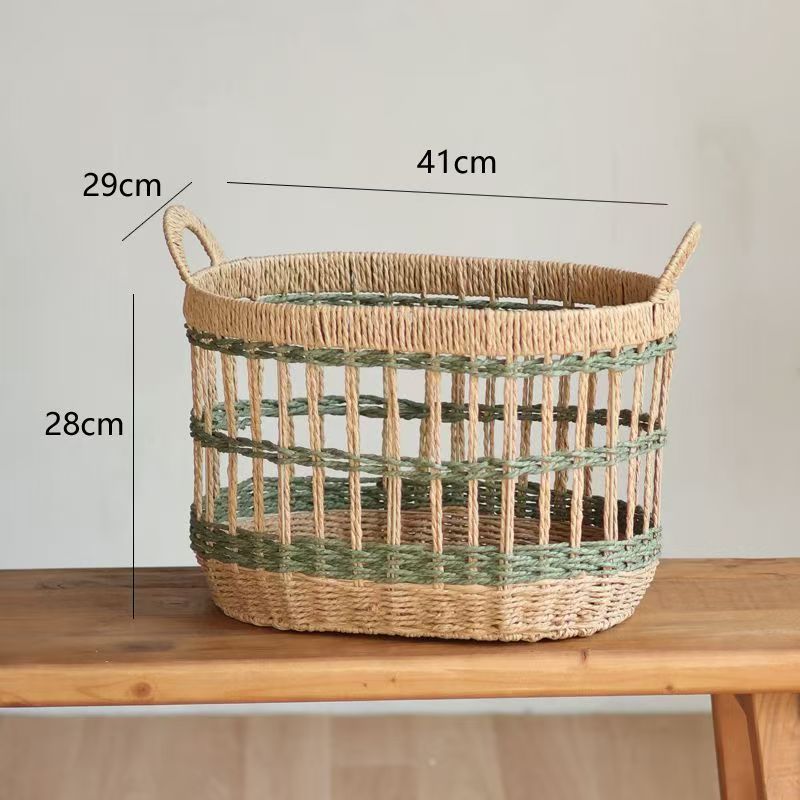Decorative Basket made of Woven Natural Material | Kelmera
