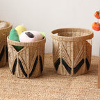 Decorative Basket with Graphic Pattern | Kelmera