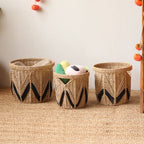 Decorative Basket with Graphic Pattern | Kelmera