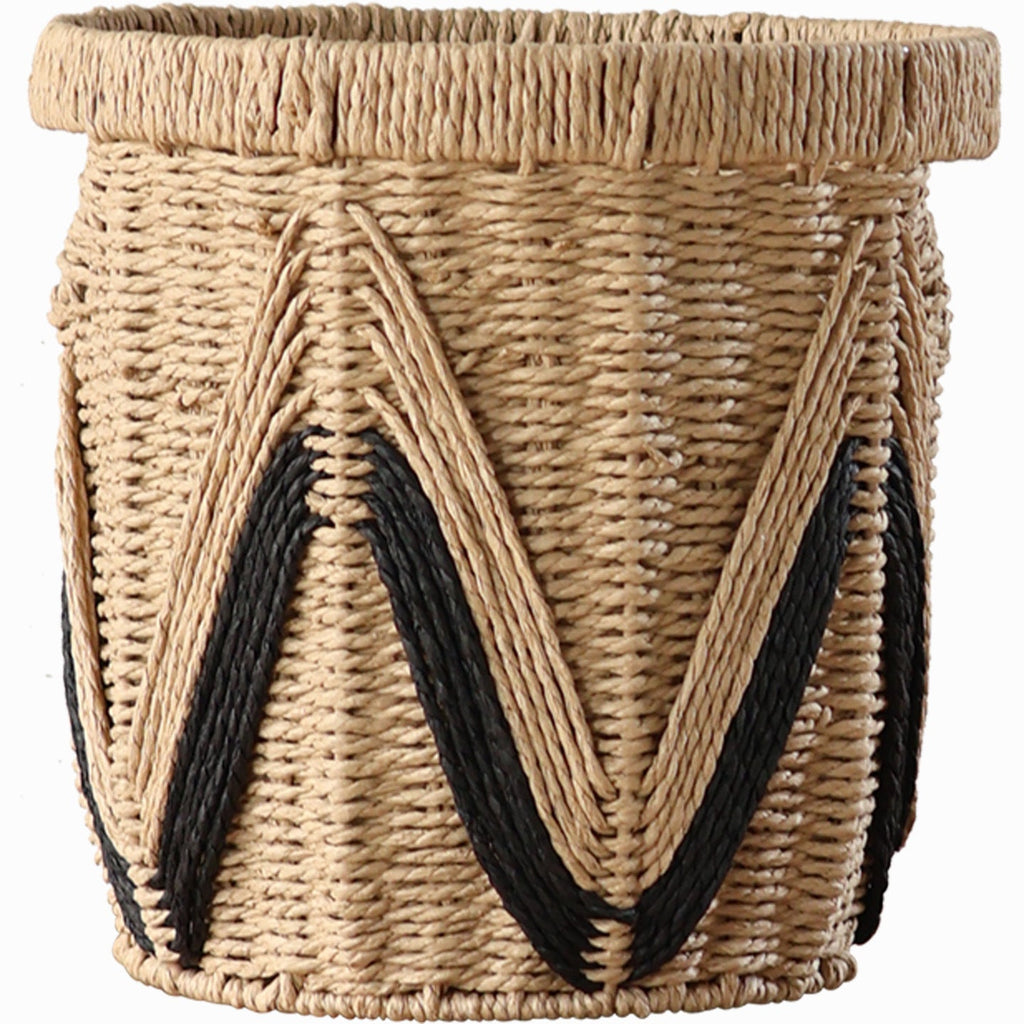 Decorative Basket with Graphic Pattern | Kelmera