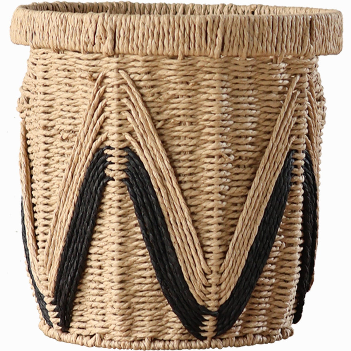 Decorative Basket with Graphic Pattern | Kelmera