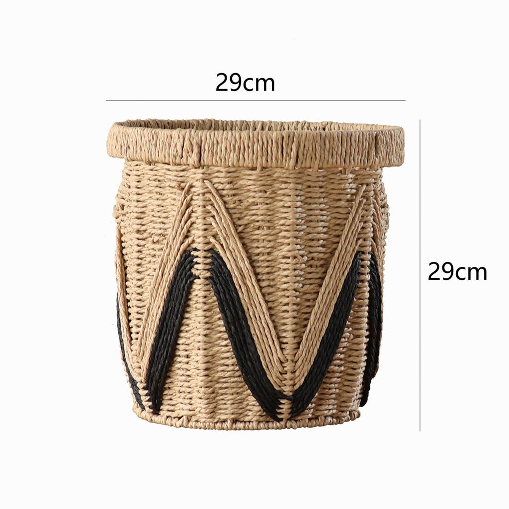 Decorative Basket with Graphic Pattern | Kelmera