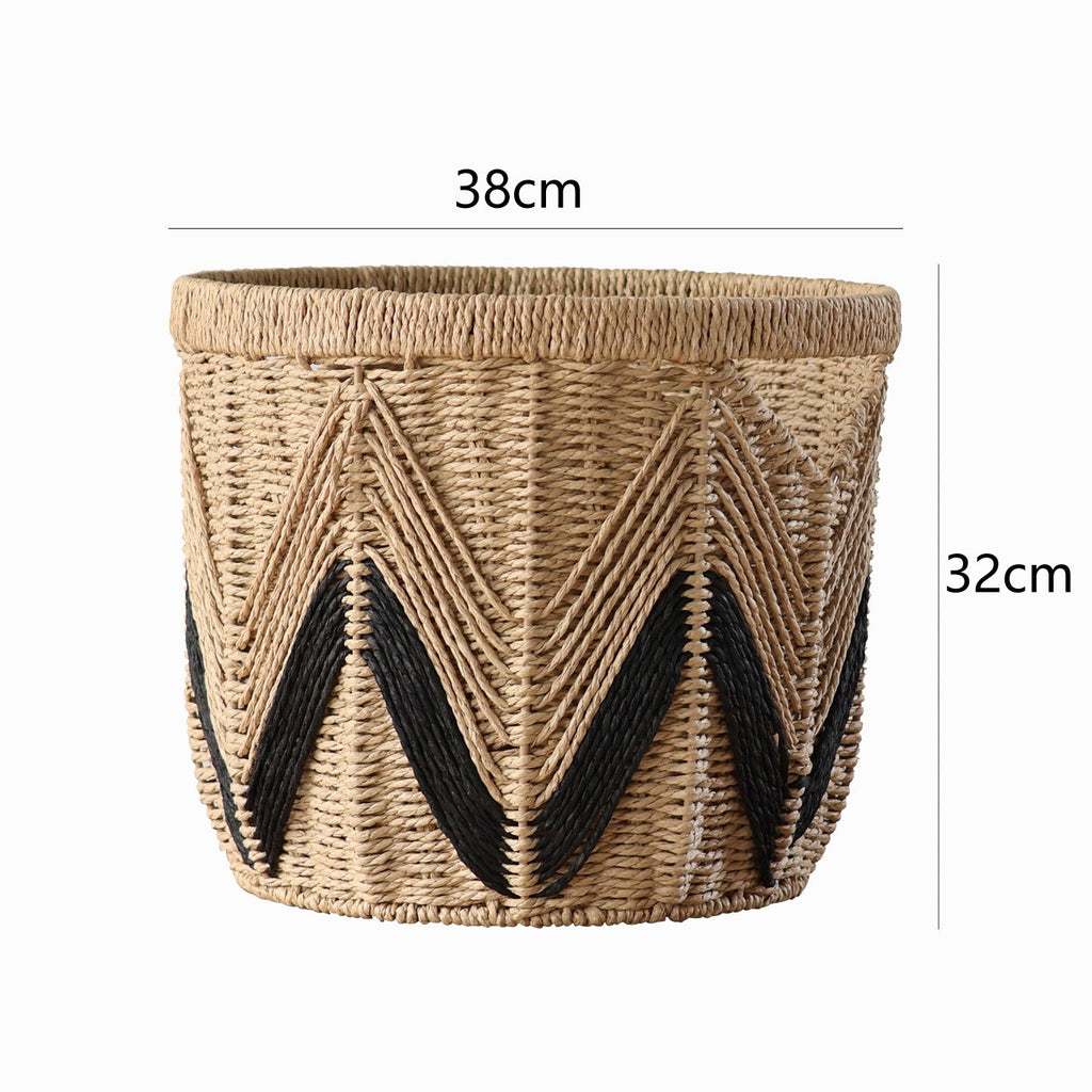 Decorative Basket with Graphic Pattern | Kelmera