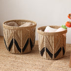 Decorative Basket with Graphic Pattern | Kelmera