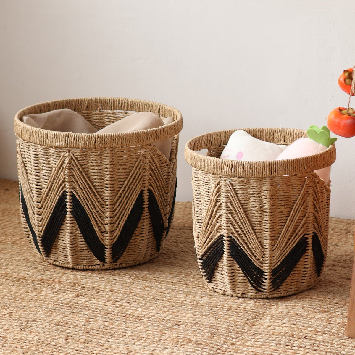 Decorative Basket with Graphic Pattern | Kelmera