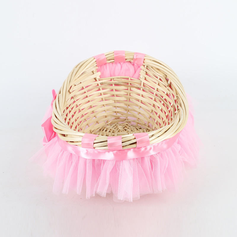 Decorative Basket with Ruffle Detail | Kelmera