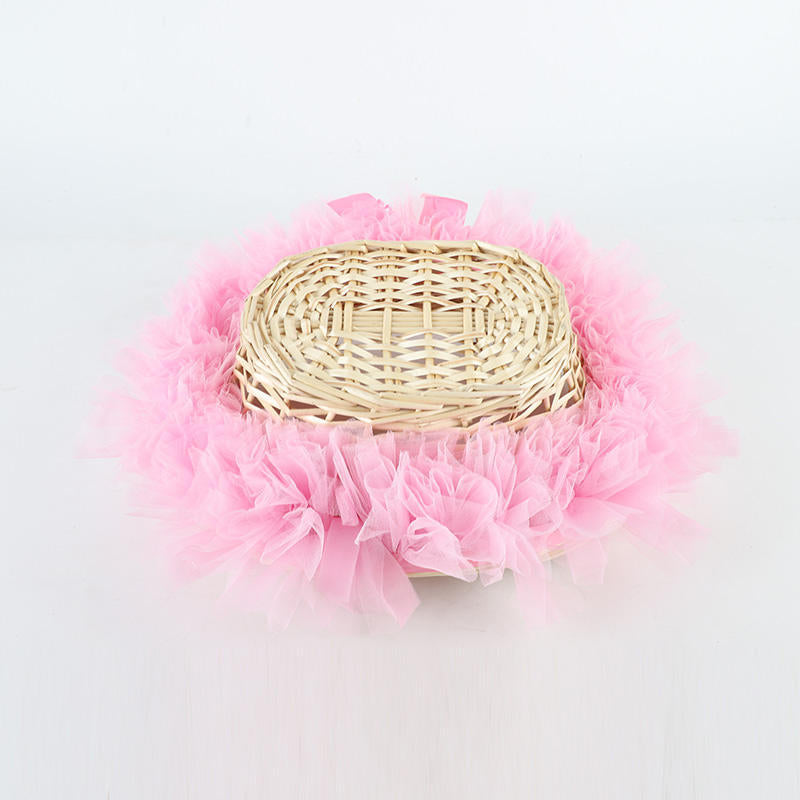 Decorative Basket with Ruffle Detail | Kelmera