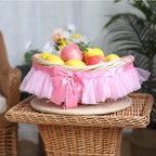 Decorative Basket with Ruffle Detail | Kelmera