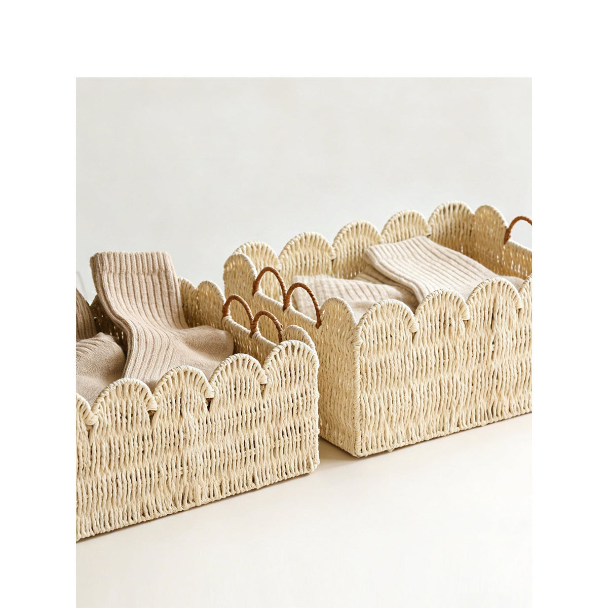 Decorative Basket with Wave Edge | Kelmera