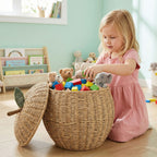 Decorative Basket Woven Natural Fiber Soft Textile | Kelmera