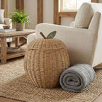 Decorative Basket Woven Natural Fiber Soft Textile | Kelmera