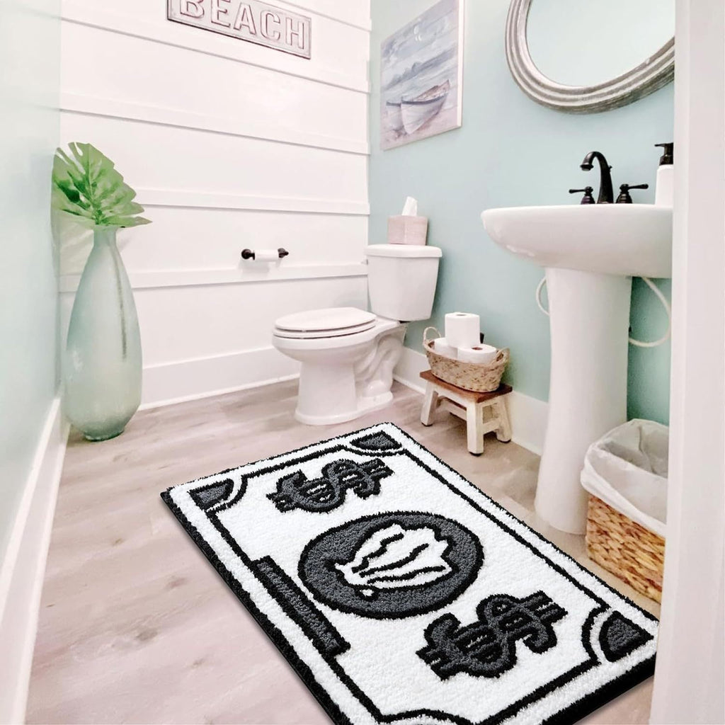 Decorative Beach-Themed Bath Mat | Kelmera