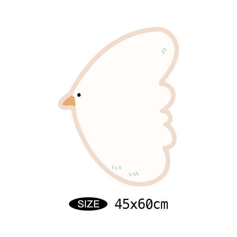 Decorative Bird-Shaped Area Mat | Kelmera