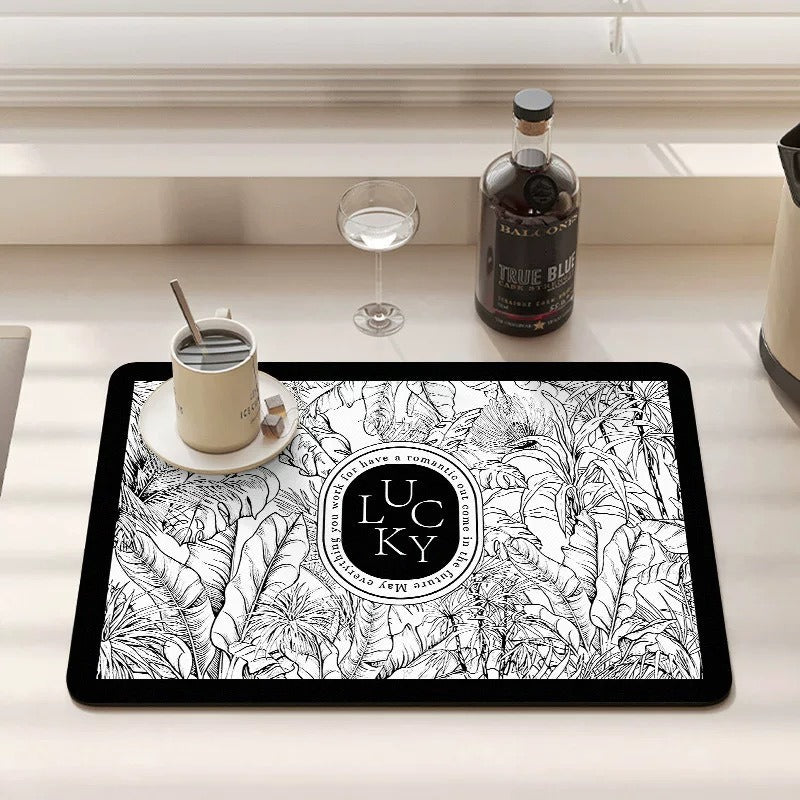 Decorative Botanical Kitchen Mat | Kelmera