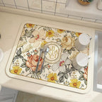 Decorative Botanical Kitchen Mat | Kelmera
