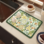 Decorative Botanical Kitchen Mat | Kelmera
