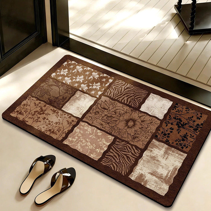 Decorative Botanical-Themed Floor Mat | Kelmera