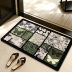 Decorative Botanical-Themed Floor Mat | Kelmera