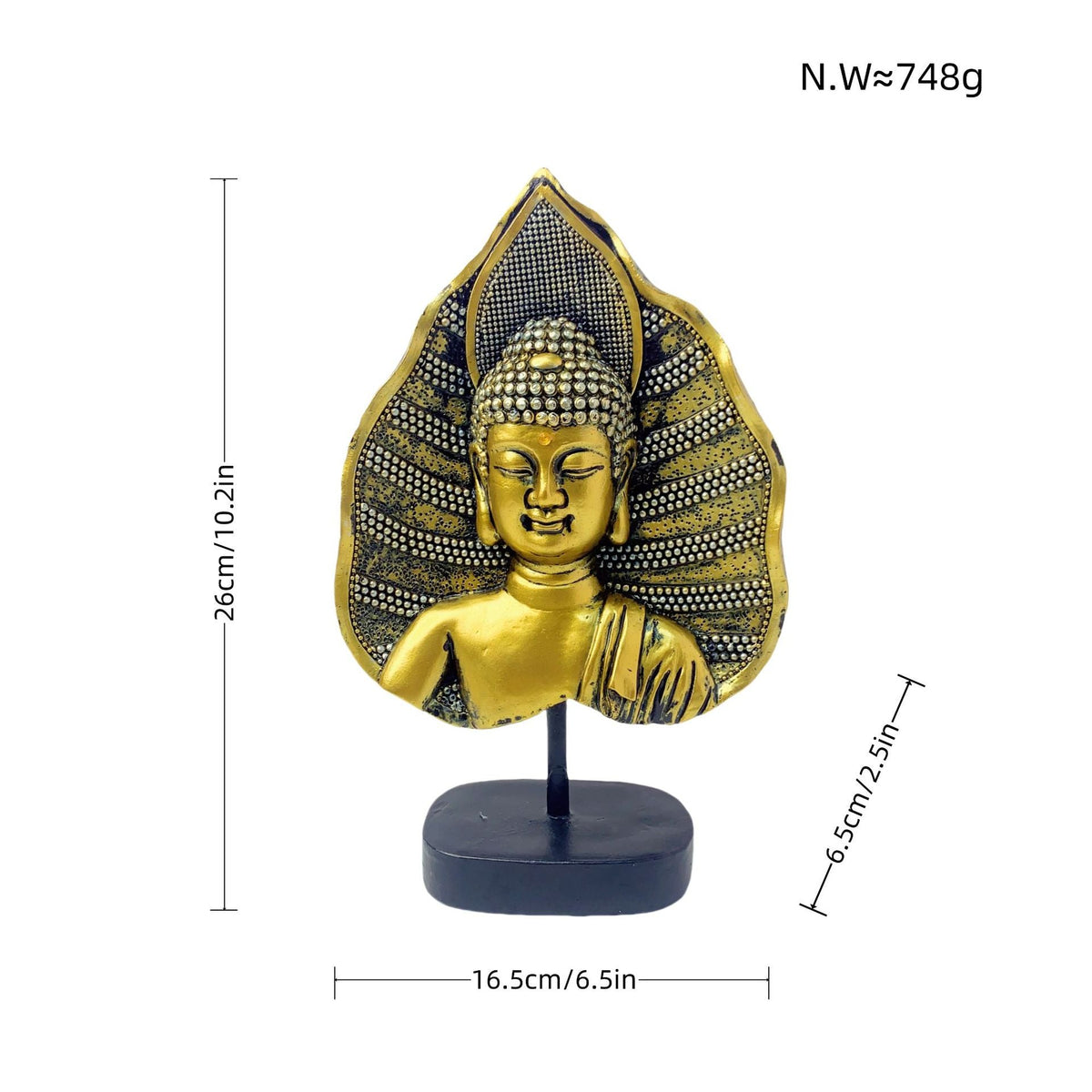 Decorative Buddha Statue Soft Textile Cast Resin | Kelmera