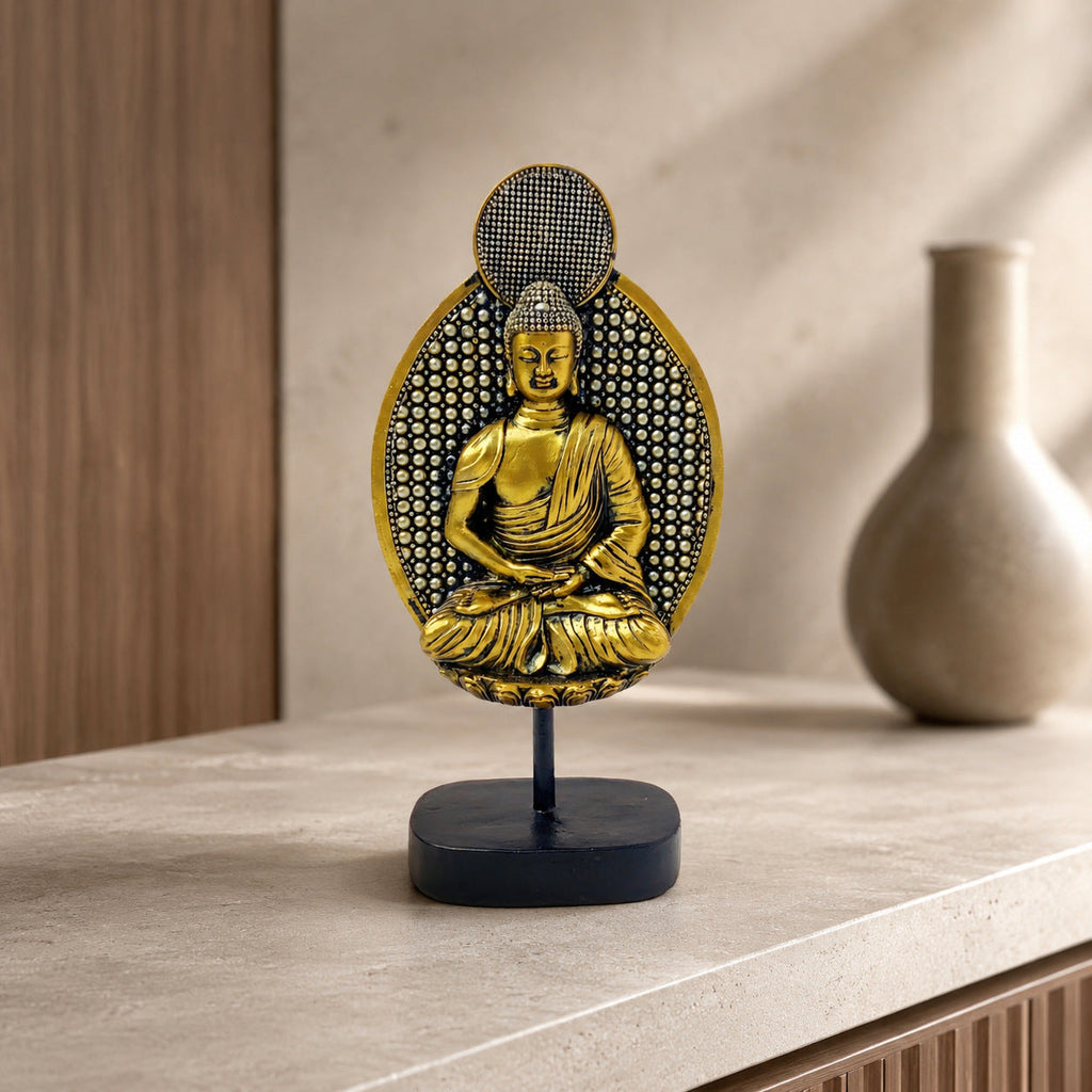 Decorative Buddha Statue Soft Textile Cast Resin | Kelmera