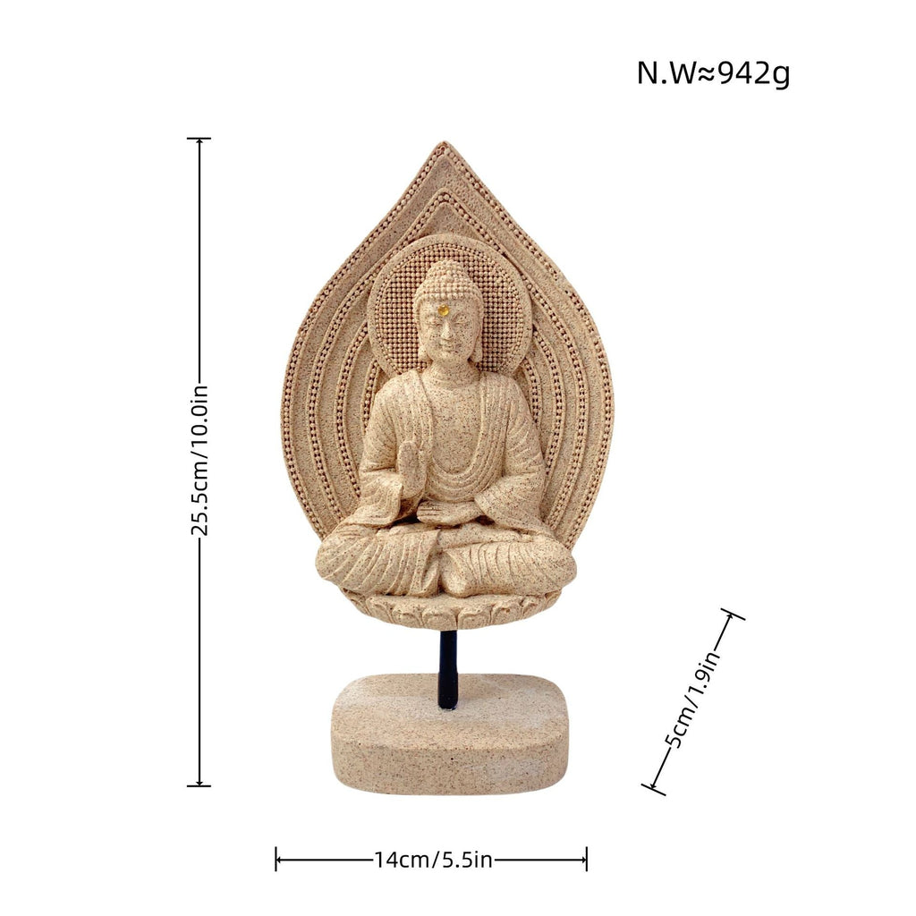 Decorative Buddha Statue Soft Textile Cast Resin | Kelmera