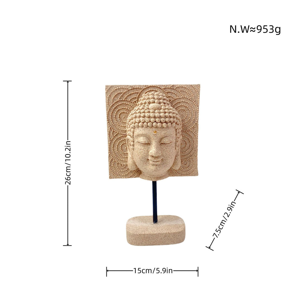 Decorative Buddha Statue Soft Textile Cast Resin | Kelmera
