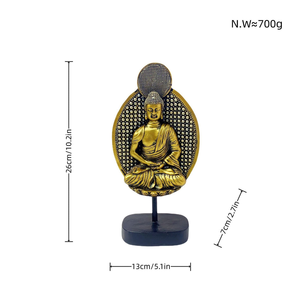 Decorative Buddha Statue Soft Textile Cast Resin | Kelmera