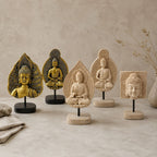 Decorative Buddha Statue Soft Textile Cast Resin | Kelmera