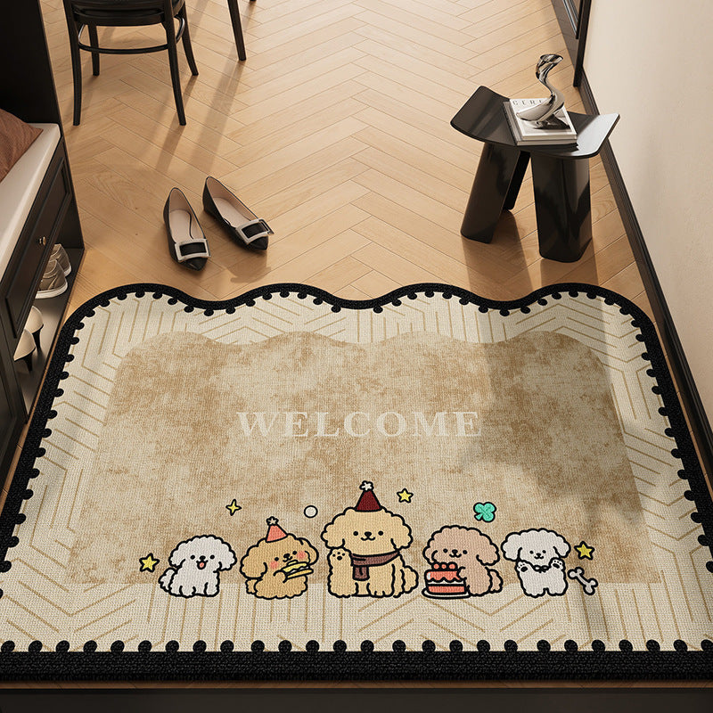 Decorative Cartoon-Themed Welcome Mat | Kelmera