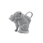 Decorative Cat Figurine Silver Black | Kelmera