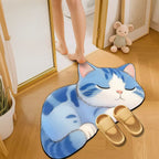 Decorative Cat-Themed Area Mat | Kelmera