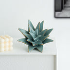 Decorative Ceramic Bowl Vanilla White Silver Fir Blue | Kelmera