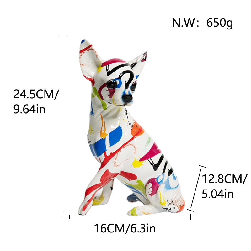 Decorative Ceramic Figure White Lilac | Kelmera
