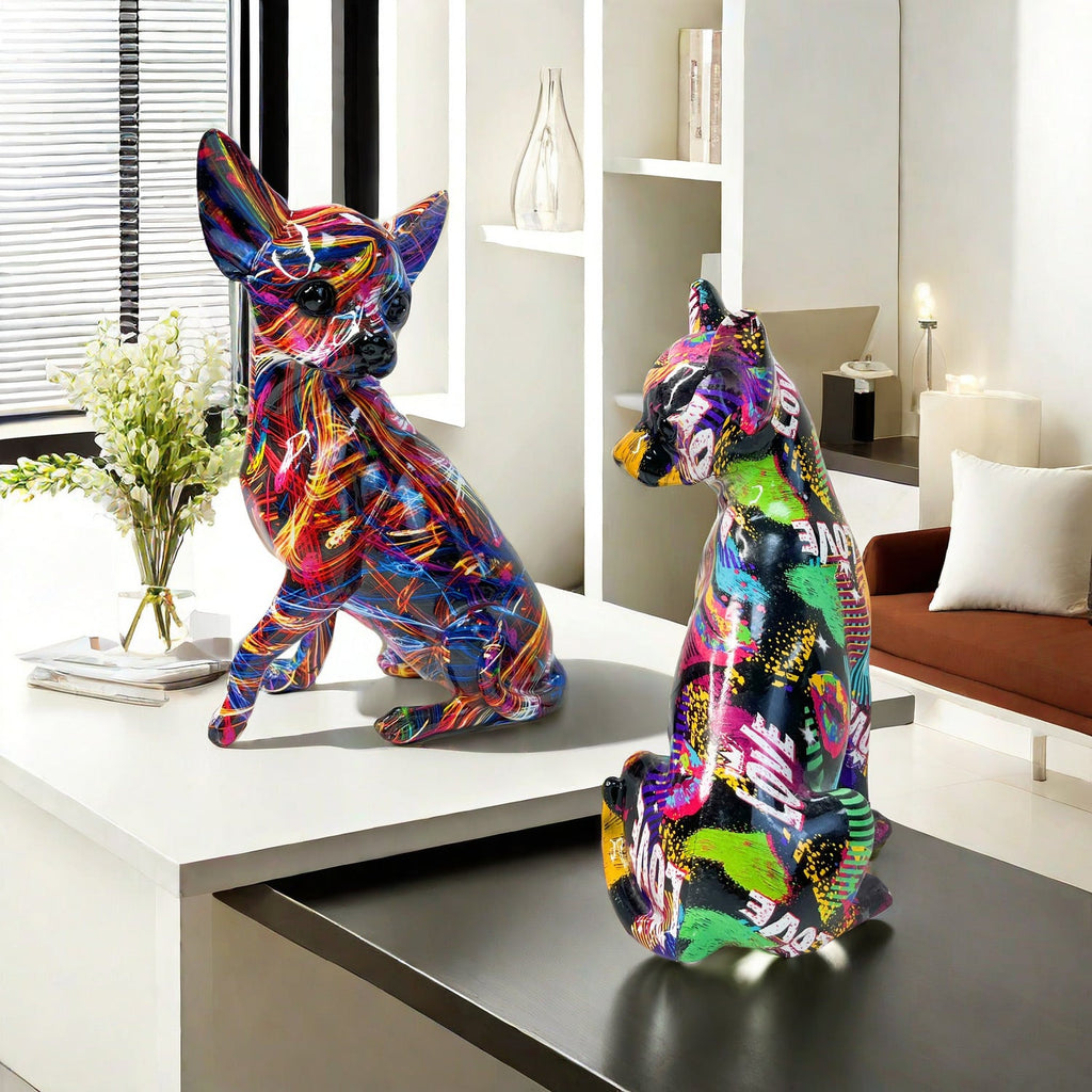 Decorative Ceramic Figure White Lilac | Kelmera