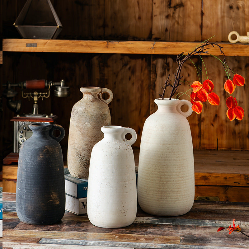 Decorative Ceramic Vase Black Gold | Kelmera