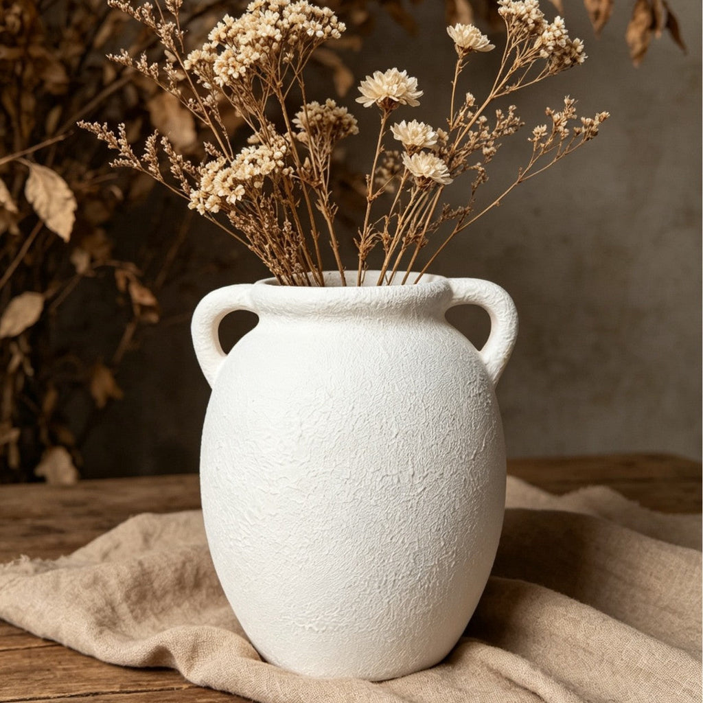 Decorative Ceramic Vase Black Pink White | Kelmera