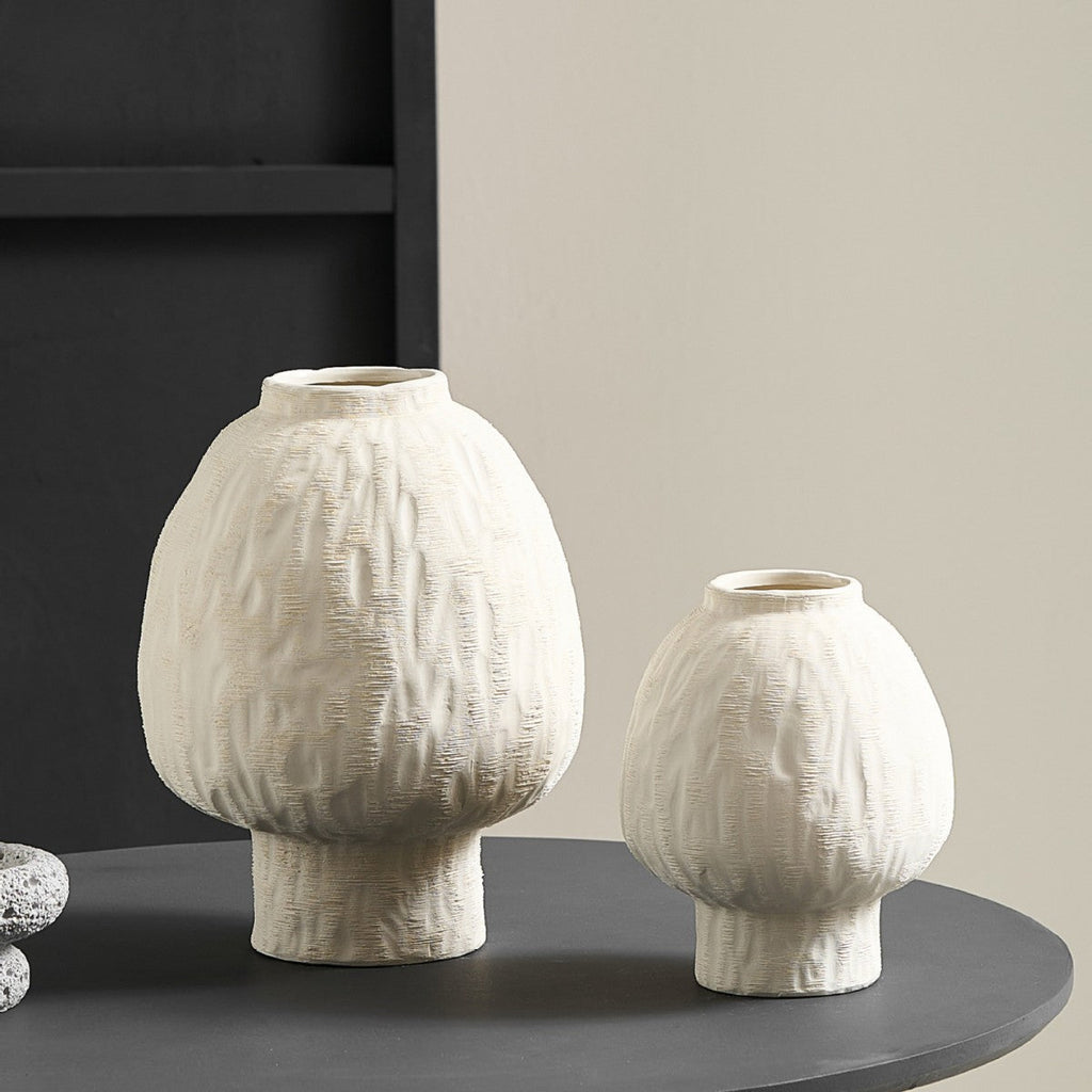 Decorative Ceramic Vase in Modern Design Neutral | Kelmera