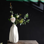 Decorative Ceramic Vase Syd10W163L Milky-White Syd10W163S | Kelmera