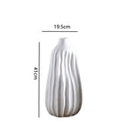 Decorative Ceramic Vase Syd10W163L Milky-White Syd10W163S | Kelmera