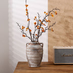 Decorative Ceramic Vase White Blackgold | Kelmera