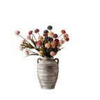 Decorative Ceramic Vase White Blackgold | Kelmera