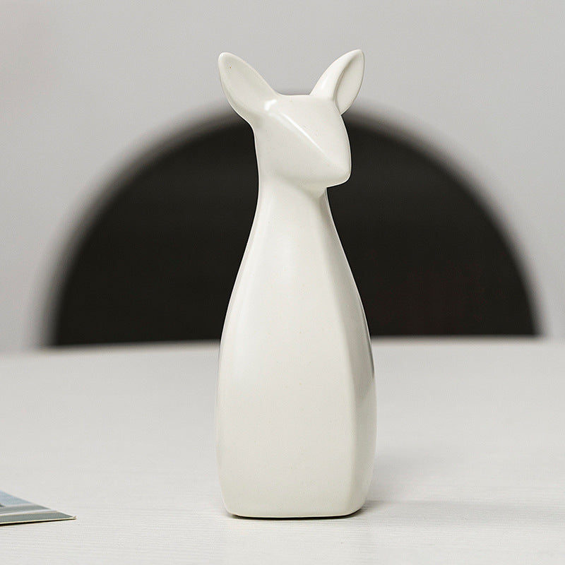 Decorative Ceramic Vase White Gold | Kelmera