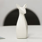 Decorative Ceramic Vase White Gold | Kelmera
