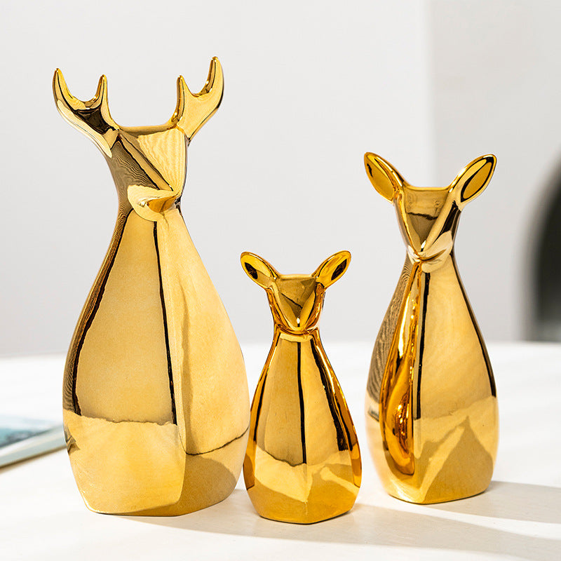 Decorative Ceramic Vase White Gold | Kelmera