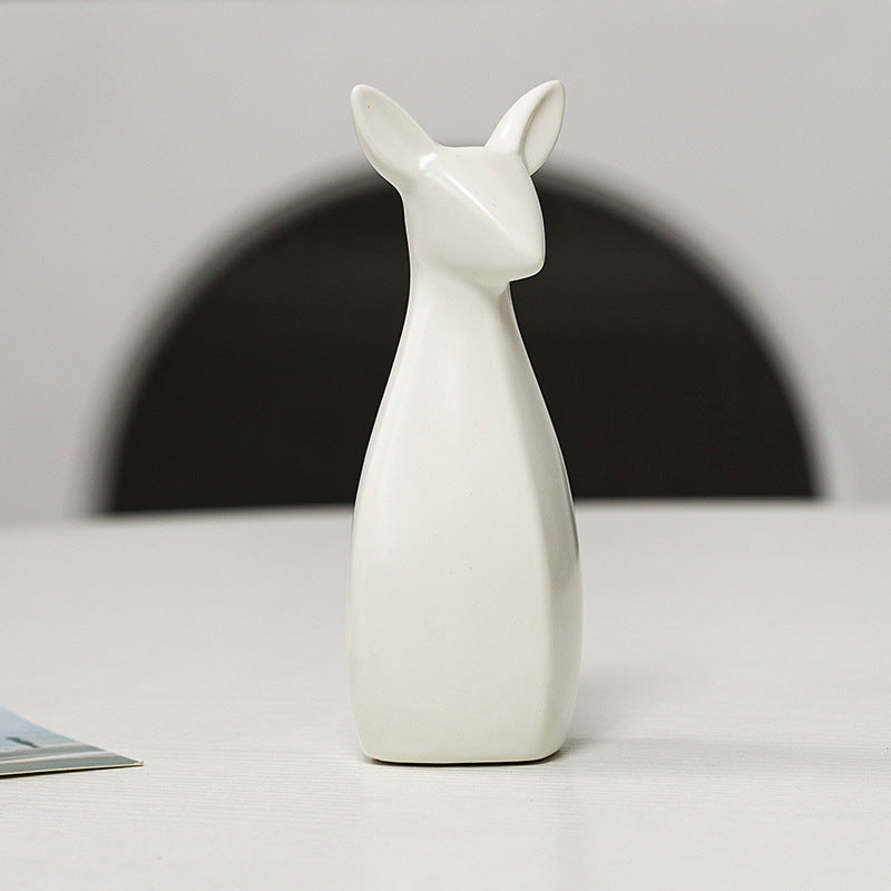 Decorative Ceramic Vase White Gold | Kelmera
