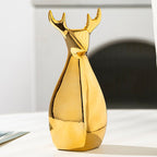 Decorative Ceramic Vase White Gold | Kelmera
